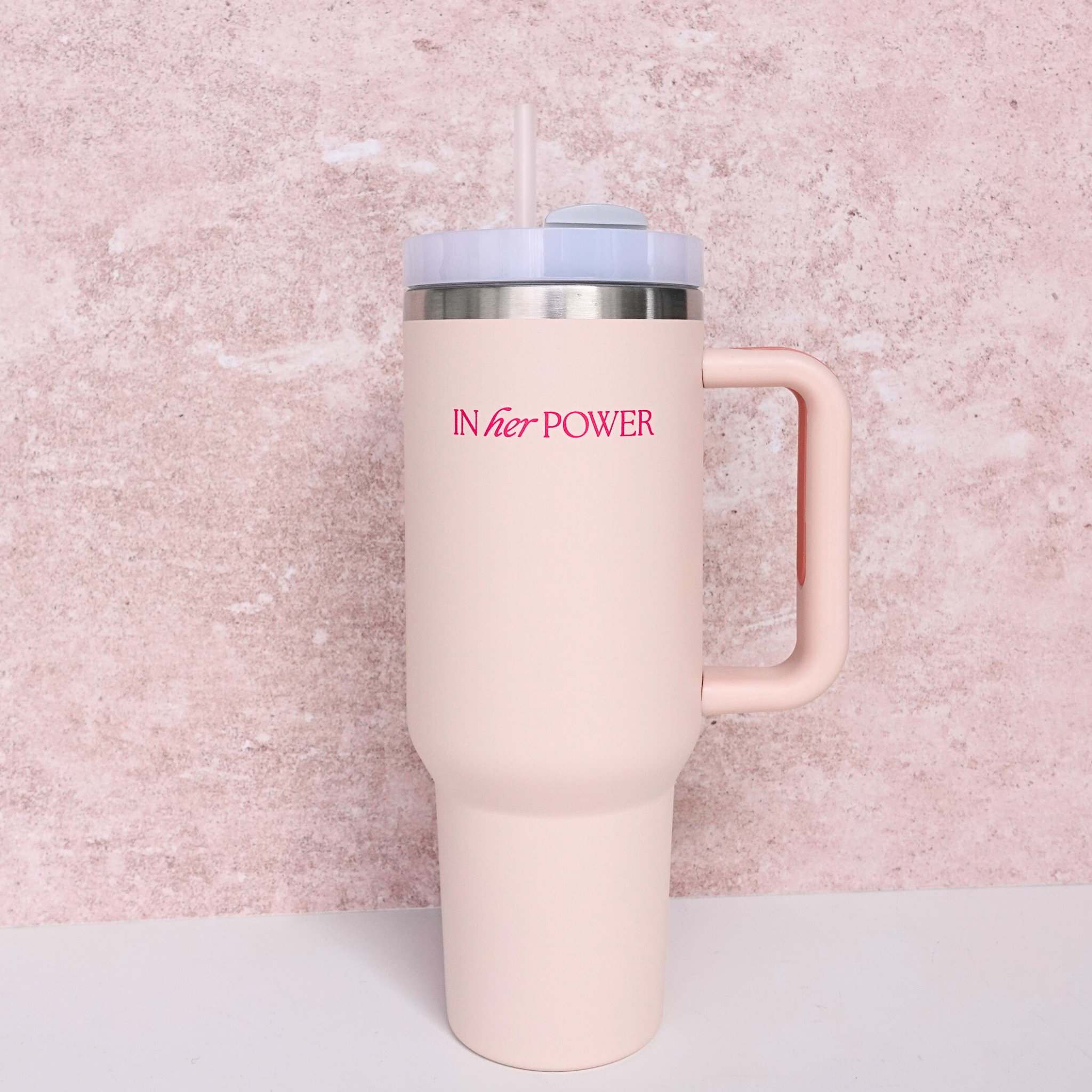 In Her Power Stainless Steel Tumbler 💧🩷✨