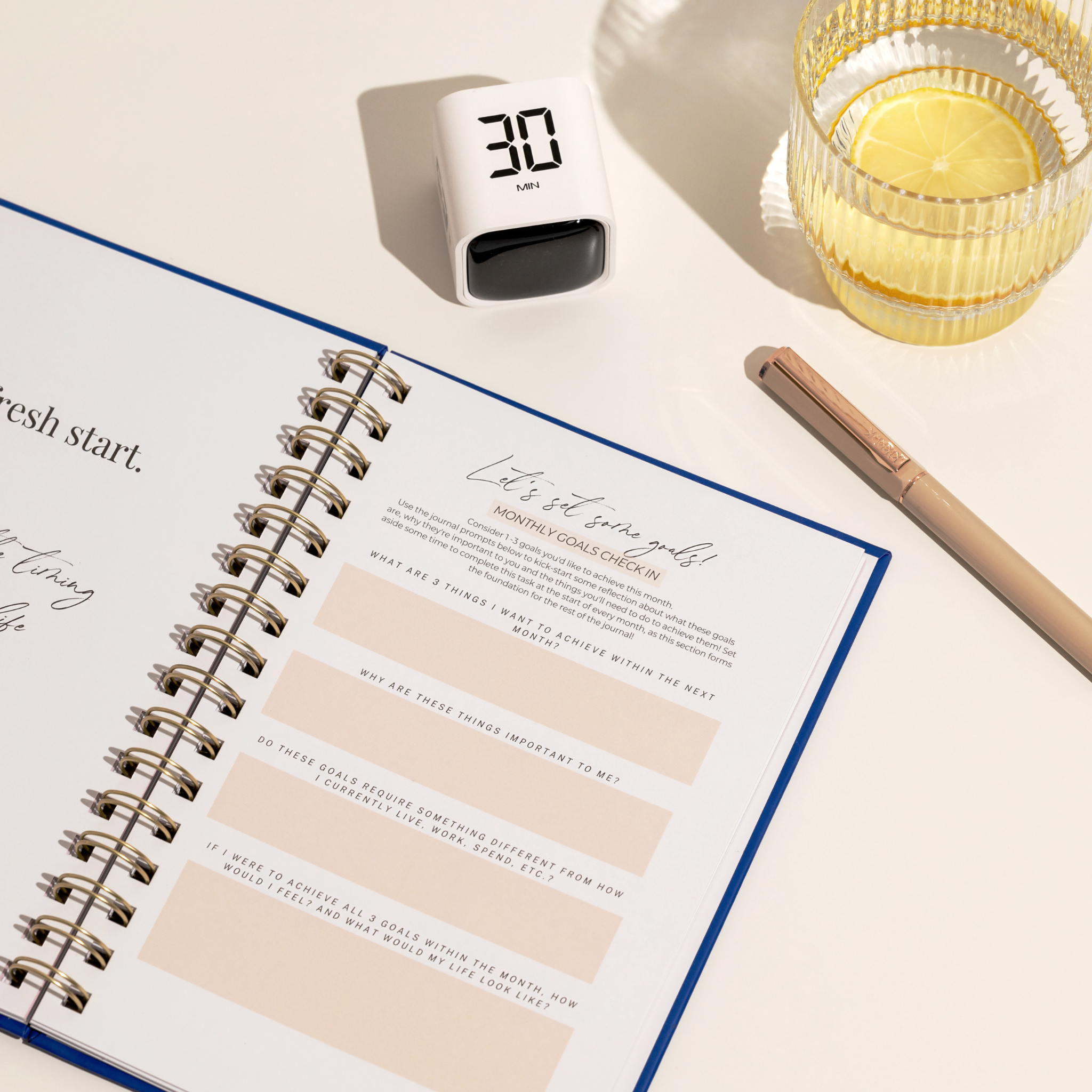 The Habit Tracker: Goal Setting + Habit Tracking Journal