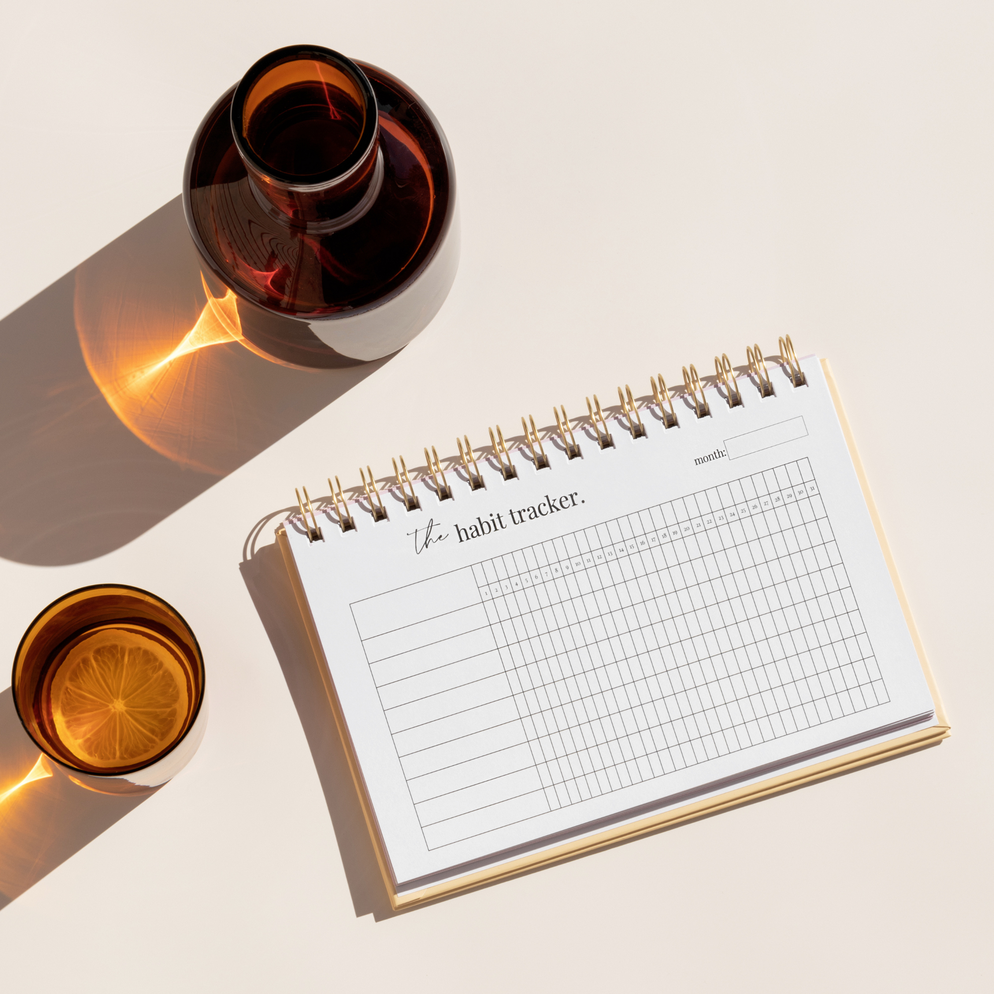 The Habit Tracker: Goal Setting + Habit Tracking Journal